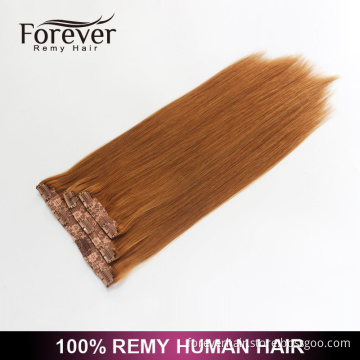 Forever High Quality Wholesale Price Accept OEM ODM 100 Remy All Color Clip In Hair Extension